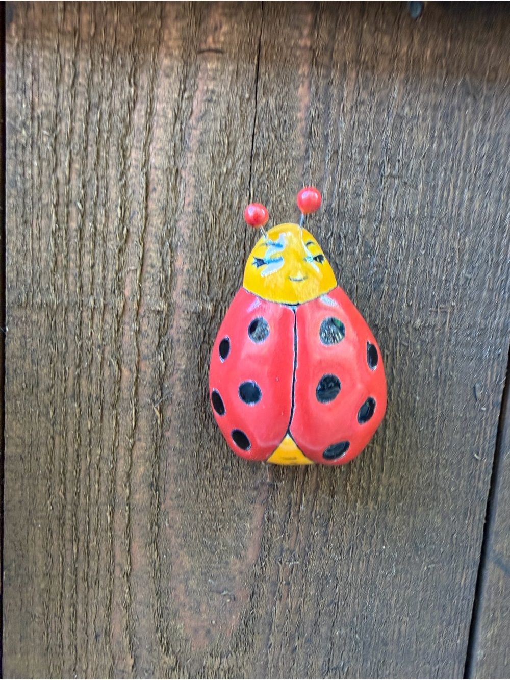 Talavera  Red Ladybug Wall Decor